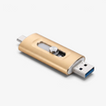 Flashfold - 3-i-1 USB Flash Drive med USB 3.0 og Type-C Stik