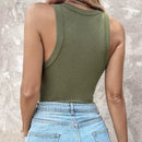 Amanda - Off-shoulder tanktop med indbygget bh og rund