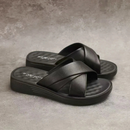 Dame slippers med krydsremme