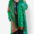Lina - Kunstnerisk layering jakke med åbent frontdesign og
