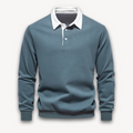 Jaxon - Langærmet poloshirt med polokrave med knaplukning