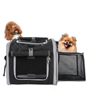 PawVelo – Udvidelig cykelkurv til kæledyr med sidevinduer for hurtigudløser