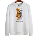 TeddyMode - Hættetrøje med teddyprint