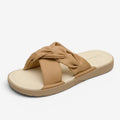 Dame slippers med krydsremme