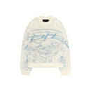 Helen langærmet sweater med rund hals og unikt design