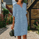 ComfortBloom - Blomstret elegant kjole