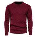 Luca sweater med rund hals og tekstureret design