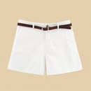 Dame casual shorts med plisserede detaljer