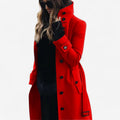 Emilia – Trenchcoat med lange ærmer knapper og lommer