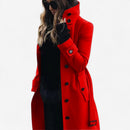 Emilia – Trenchcoat med lange ærmer knapper og lommer