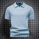 Herre Slim Fit Polo Shirt med Korte Ærmer