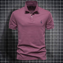 Herre Slim Fit Polo Shirt med Knaplukning og Klassisk Krave