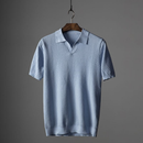 Herre Kortærmet Polo Shirt med Nedslået Krave