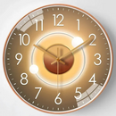 SilentTime - Lydløst digitalt vægur 20 cm med klassisk rund
