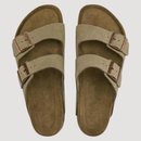Slip-on sandaler med rund tå