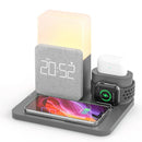 GlowDock - 4-i-1 trådløs oplader med alarm og justerbar