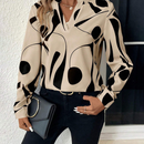 Vera - Casual langærmet bluse med abstrakt mønster