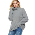 Brenda elegant oversized rullekravetrøje