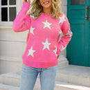 Celeste legende sweater med stjerneprint, rund