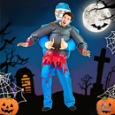 Oppustelig Halloween Kirurg Kostume med Spøgelse