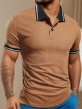 Lexwin kortærmet poloshirt med flapkrave og knaplukning