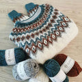 Lina - Fair Isle-sweater med smal pasform og ribbede