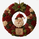 Yulestitch - 3D Julekrans DIY Kit i Stof