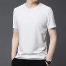 Harry - Slim Fit mesh T-shirt med rund hals