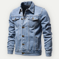 Herre denim truckerjakke med tidløst design