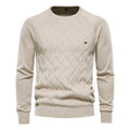 Luca sweater med rund hals og tekstureret design