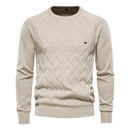 Luca sweater med rund hals og tekstureret design