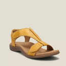 Dame flade sandaler med rem og magisk tape