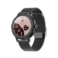 Elegant smartwatch med skarp, rund skærm