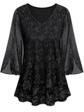 Ashley blomsterbluse