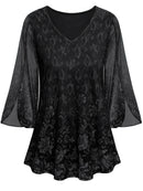 Ashley blomsterbluse