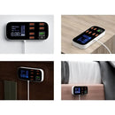 PlugTray - Kompakt multi-USB-opladerhub med 6 porte og