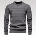 Robby - Smal langærmet sweater med Diskrete broderede
