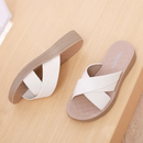 Dame slippers med krydsremme