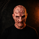 BurnShade - Horror Maske med Detaljer i Brændt Design