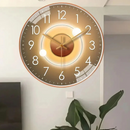 SilentTime - Lydløst digitalt vægur 20 cm med klassisk rund