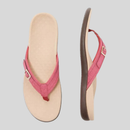 Dame flip-flop slippers med dekorativ spænderem