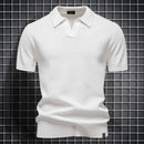 Herre Slim Fit Polo Shirt med Korte Ærmer