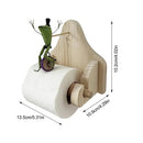 BathBuddy - Toiletpapirholder med frø der pedalerer Sjov