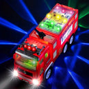 FireZoom - Brandbillegetøj med blinkende lys og