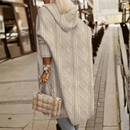 Dame Kabelstrik Hooded Cardigan