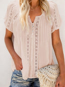 Tracie afslappet bluse med V-hals