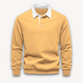 Jaxon - Langærmet poloshirt med polokrave med knaplukning