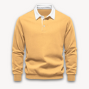Jaxon - Langærmet poloshirt med polokrave med knaplukning