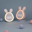 BunnyGlow – Kaninvækkeur med natlys & justerbar lysstyrke