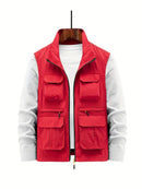 Ethan - Utility-vest med stand-up-krave og flere lommer
